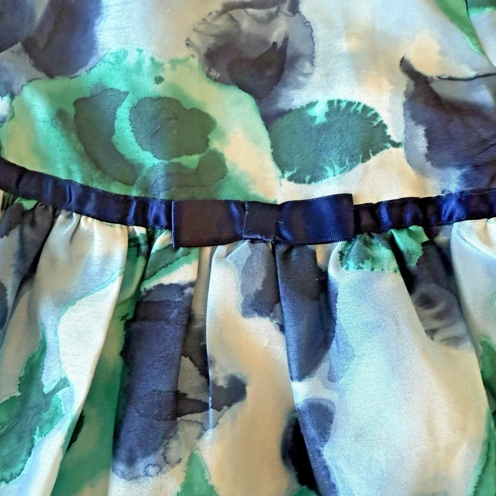 Lot of 2 Gymboree Dressed Up Dresses Girls‎ 2T Holiday Floral Blue Green, Black